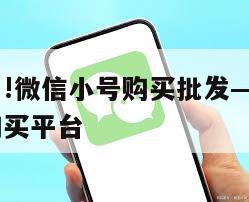 这也太棒了!微信小号购买批发——微信小号批发自助购买平台